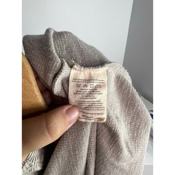 Donni. Open Oversized Lighter Weight Cardigan One Size Ivory Gray - Picture 7 of 7